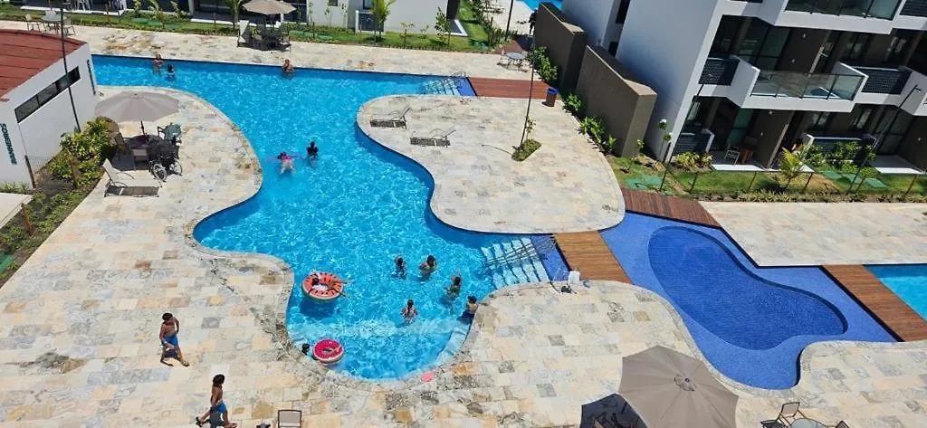 Porto De Galinhas- Flat Terreo Frente Piscinas- Muro Alto-B18